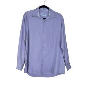 Emanuel Ungaro Purple Striped Men's Shirt size 15.5 Medium Cotton Casual